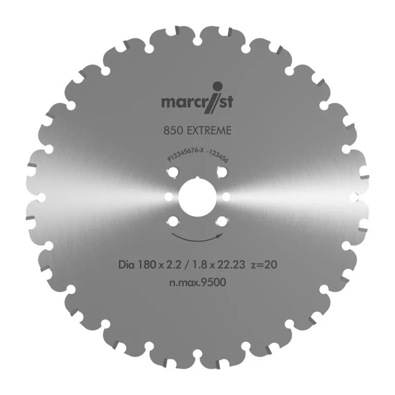 Marcrist 850 Extreme 180 x 22.2 mm Hartm