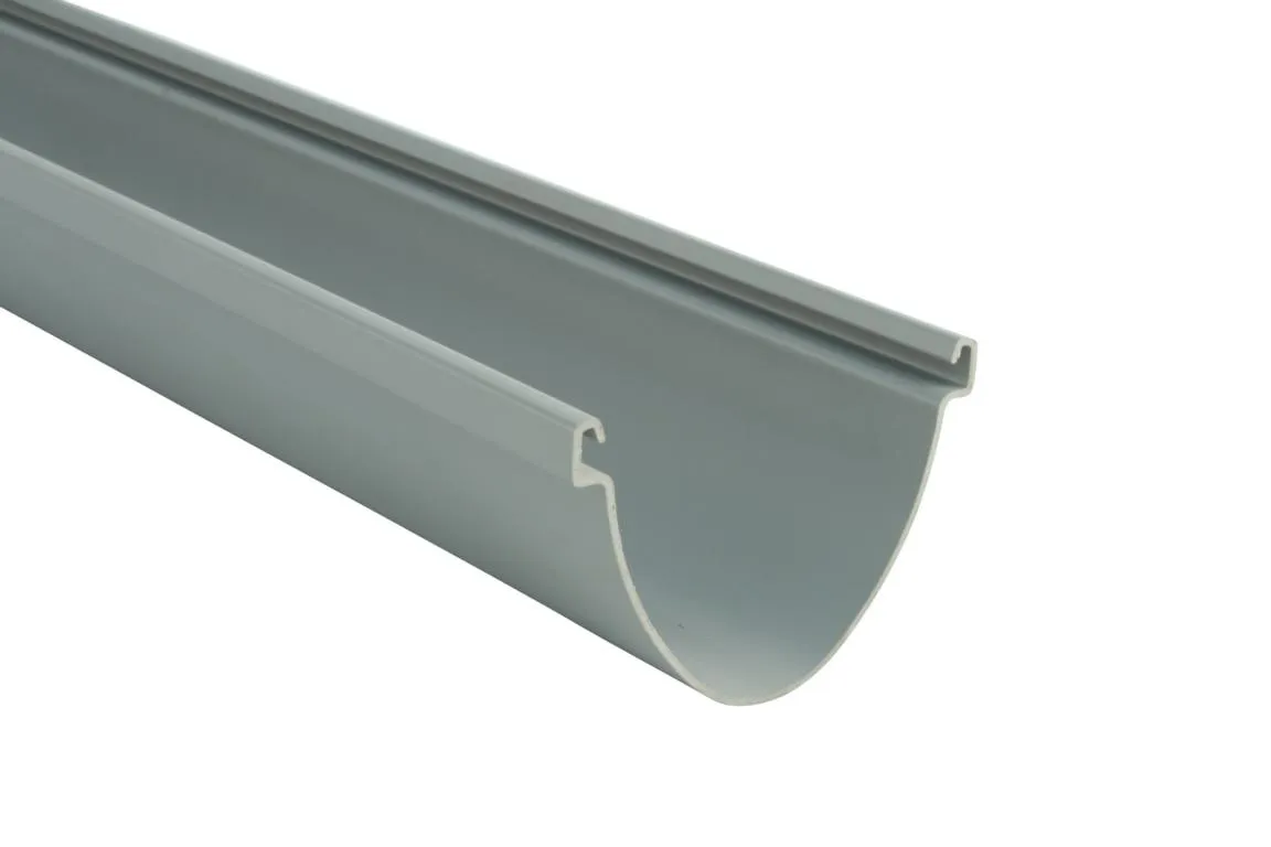 Duplex Dachrinne 2,0 m grau