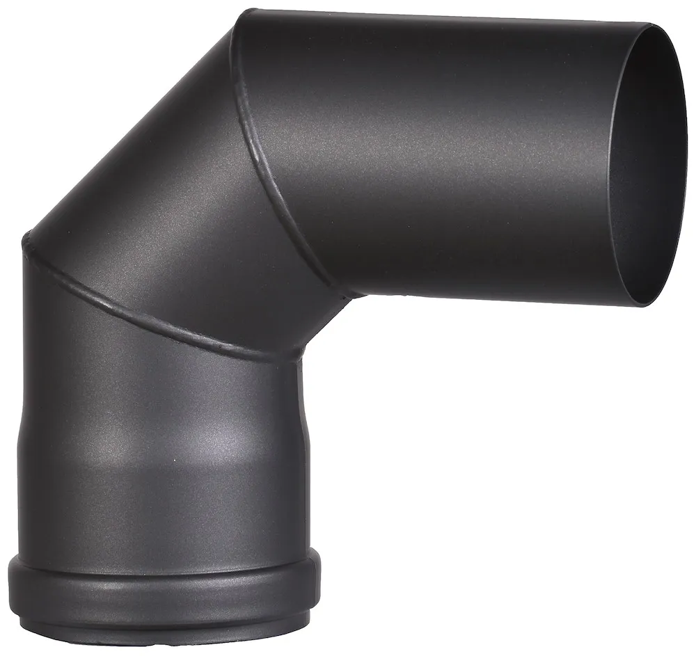 Pelletbogen 80 mm, 90&deg; o.T&uuml;r