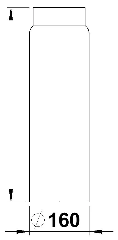 Rauchrohr 1000 mm lang