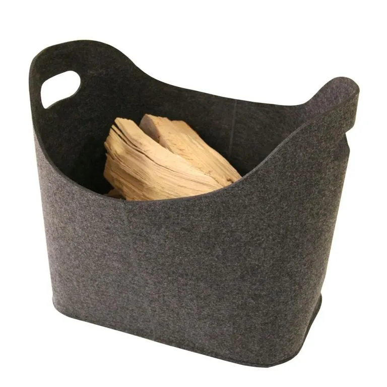 Kaminholz-Filzkorb anthrazit,