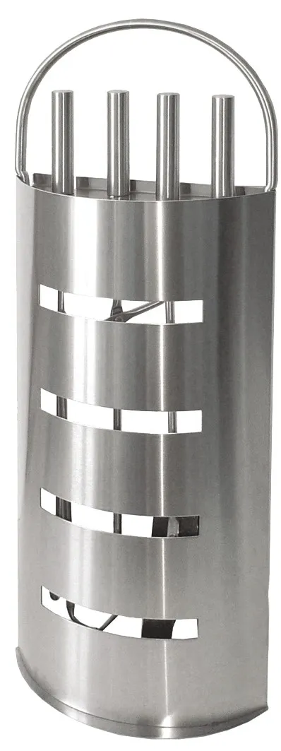 Kaminbesteck 4-tlg., Edelstahl