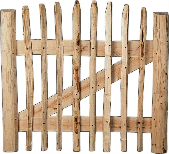 ROLLO-Lattenzauntor Haselnuss