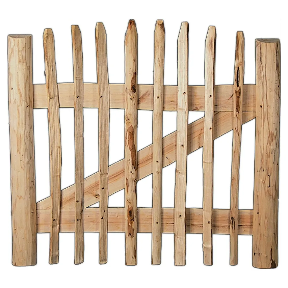 ROLLO-Lattenzauntor Haselnuss