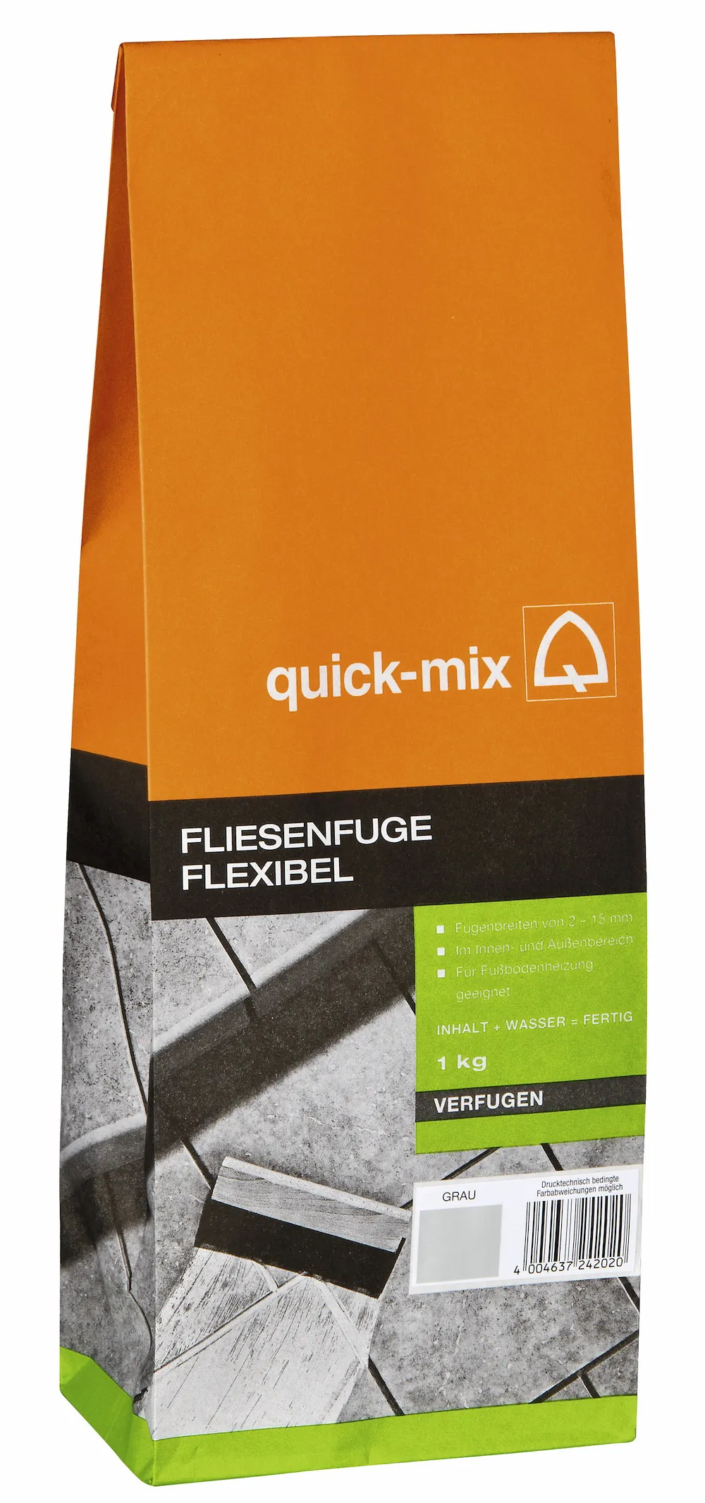 Fliesenfuge flexibel grau 1 kg