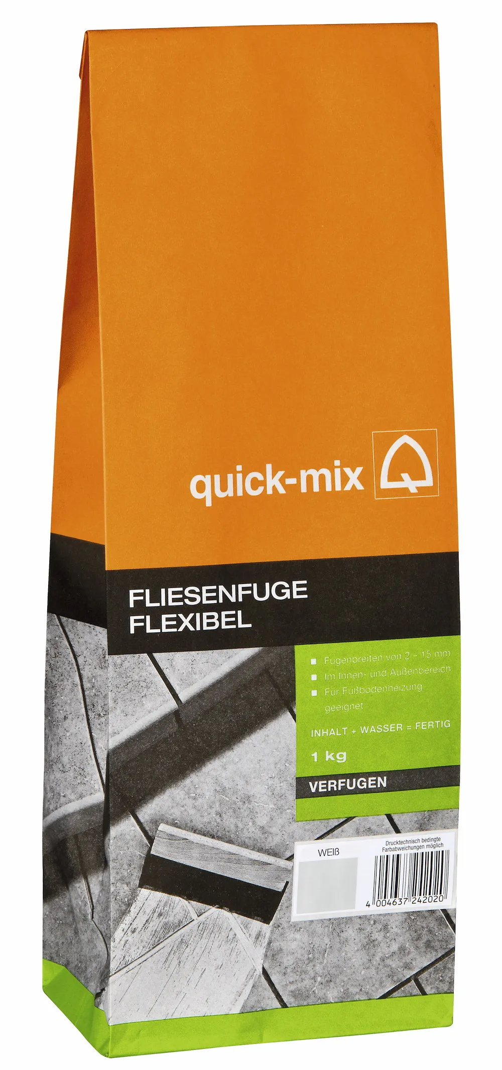 Fliesenfuge flexibel wei&szlig; 1 kg