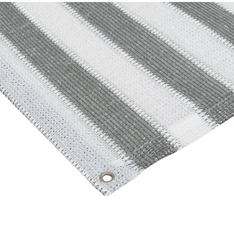 Balkonblende grau/wei&szlig;
