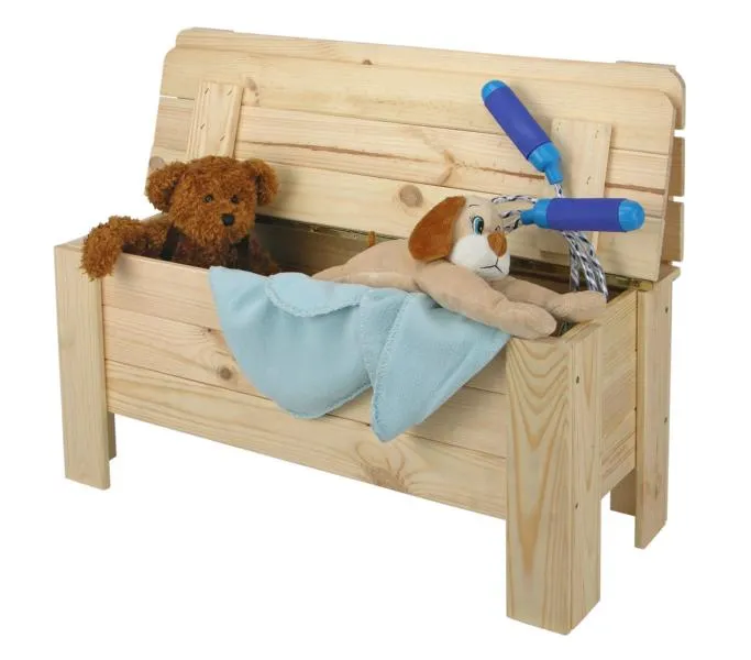 Kinderbank mit Truhe