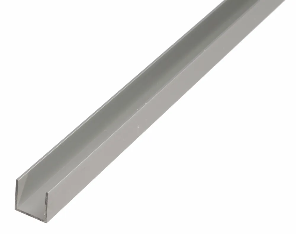 U-Profil Alu-silberf-elox.