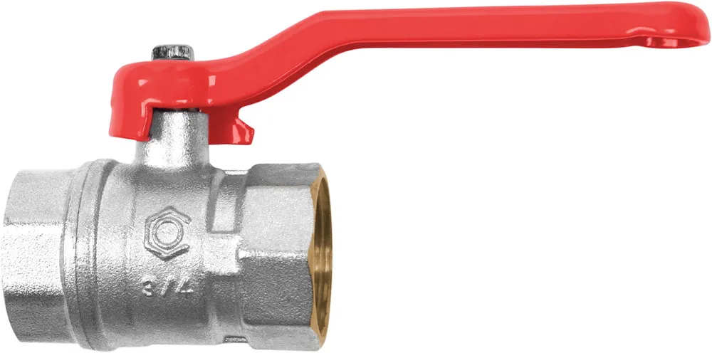 Kugelhahn Mess. matt-chrom 3/4