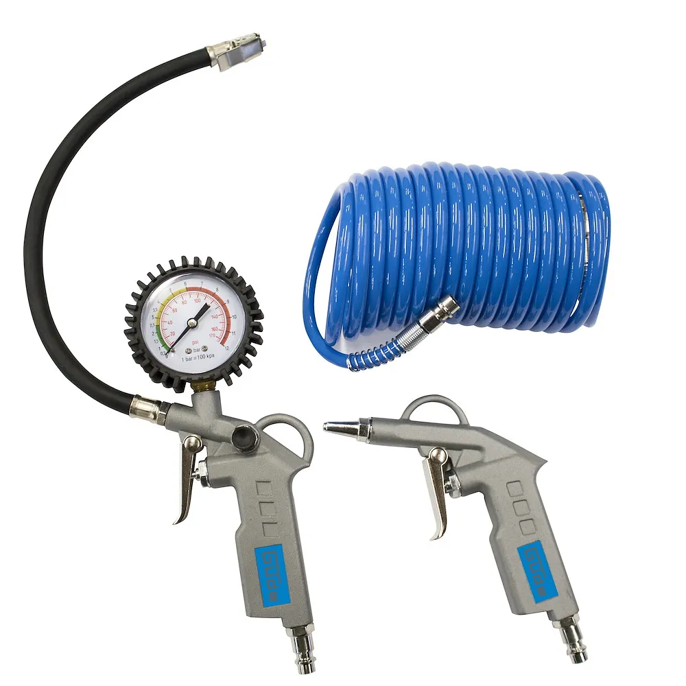 Druckluft-Set 3tlg.: Schlauch,