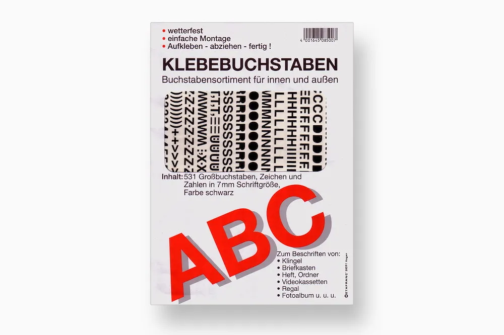 Alphabet komplett, 7 mm