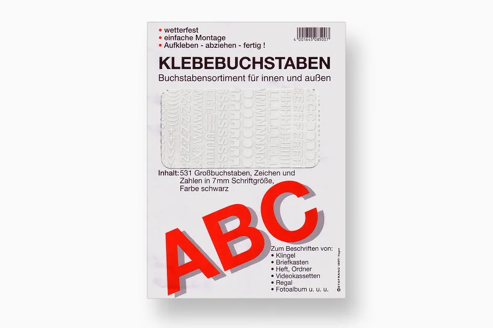 Alphabet komplett, 7 mm