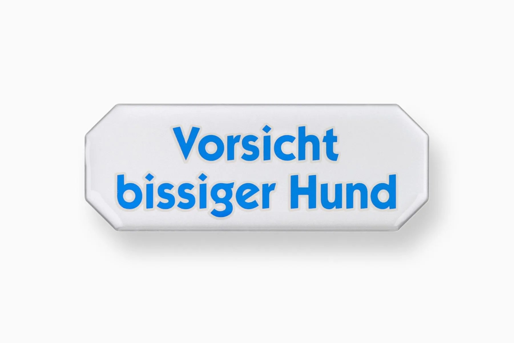 3-D Schild Vorsicht Hund