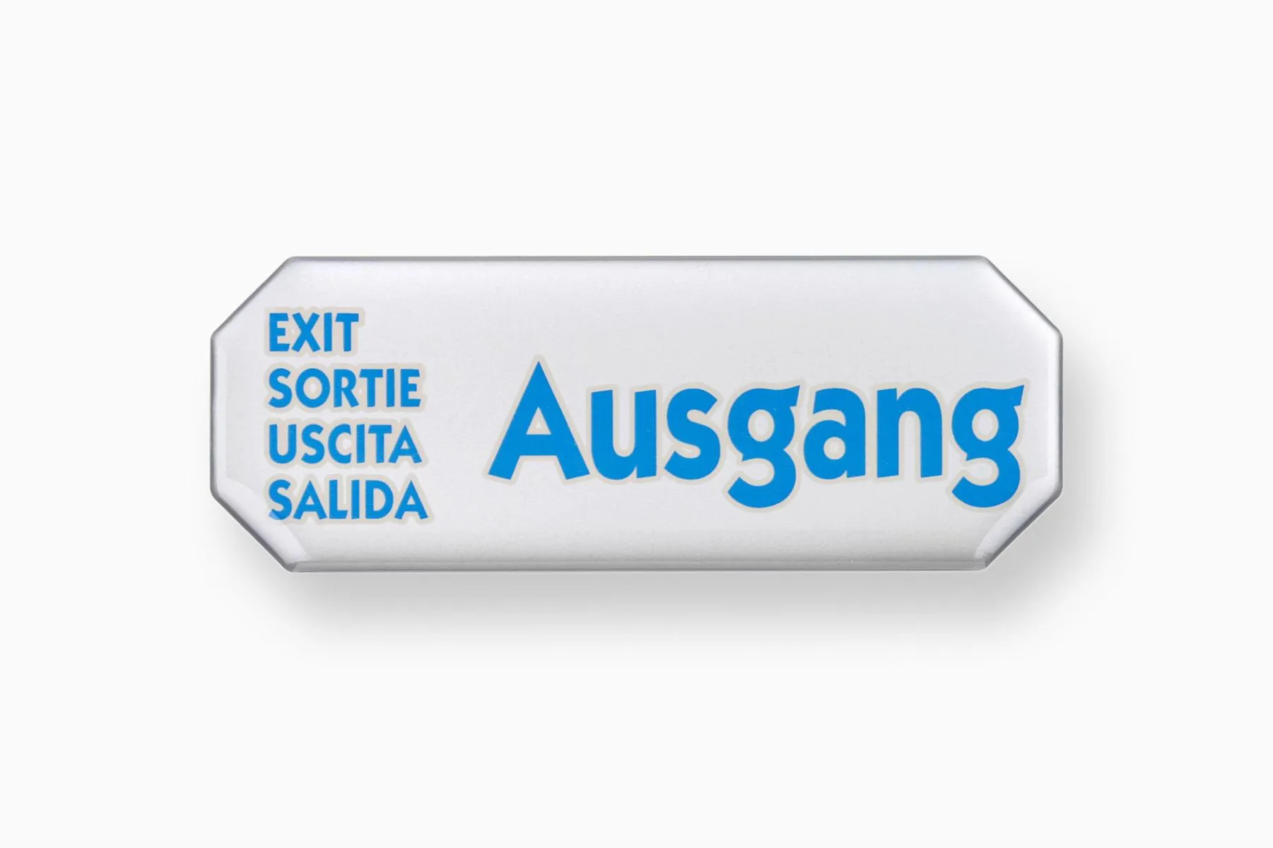 3-D Hinweisschild Ausgang