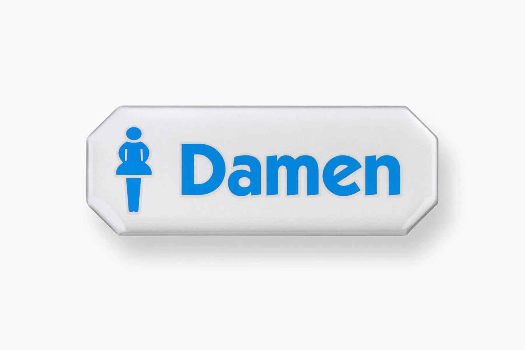 3-D Hinweisschild Symbol Damen