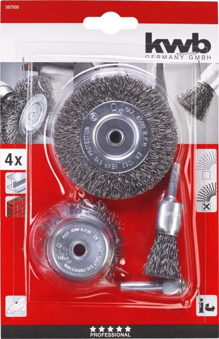 Drahtb&uuml;rsten-Satz 4-tlg.