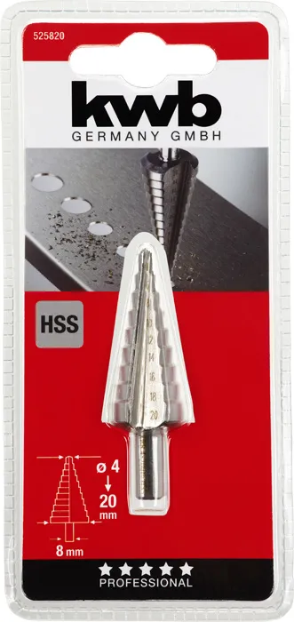 Stufenbohrer HSS D4-20mm