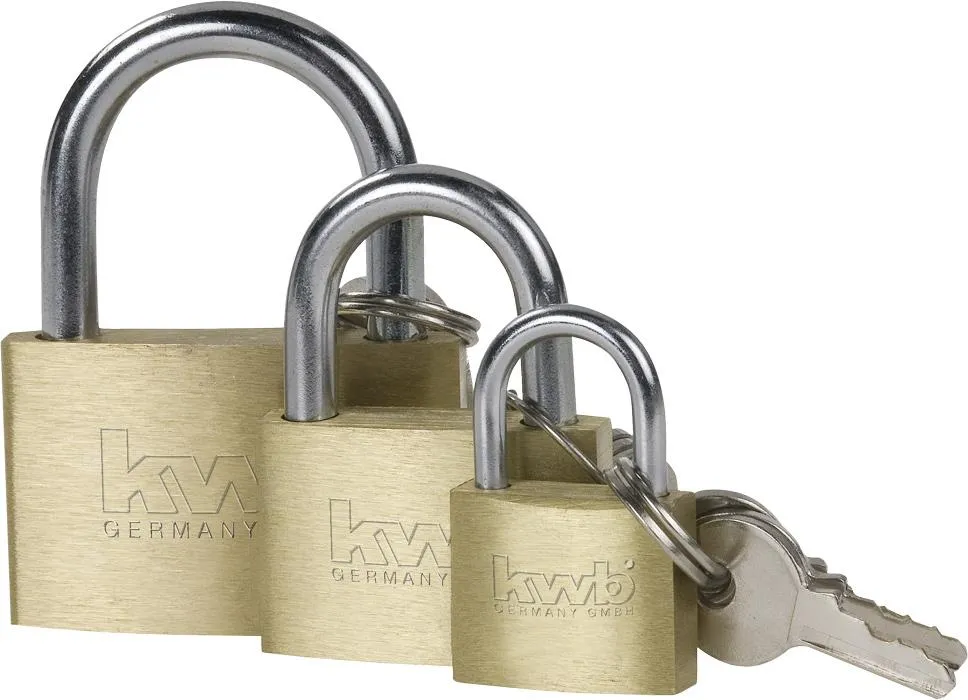 Vorhangschloss-Satz 3-tlg.