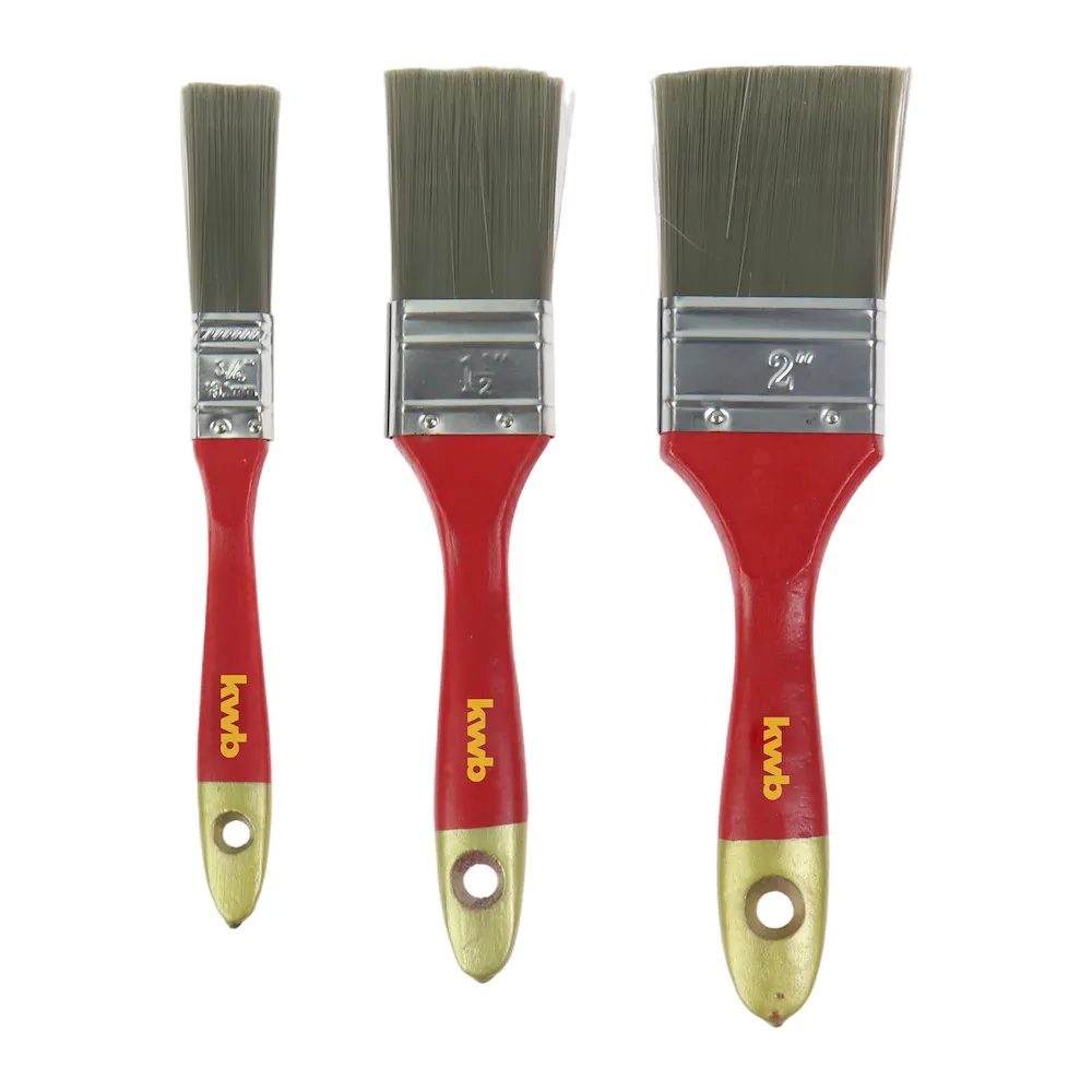 Flachpinsel-Set, 3-tlg.