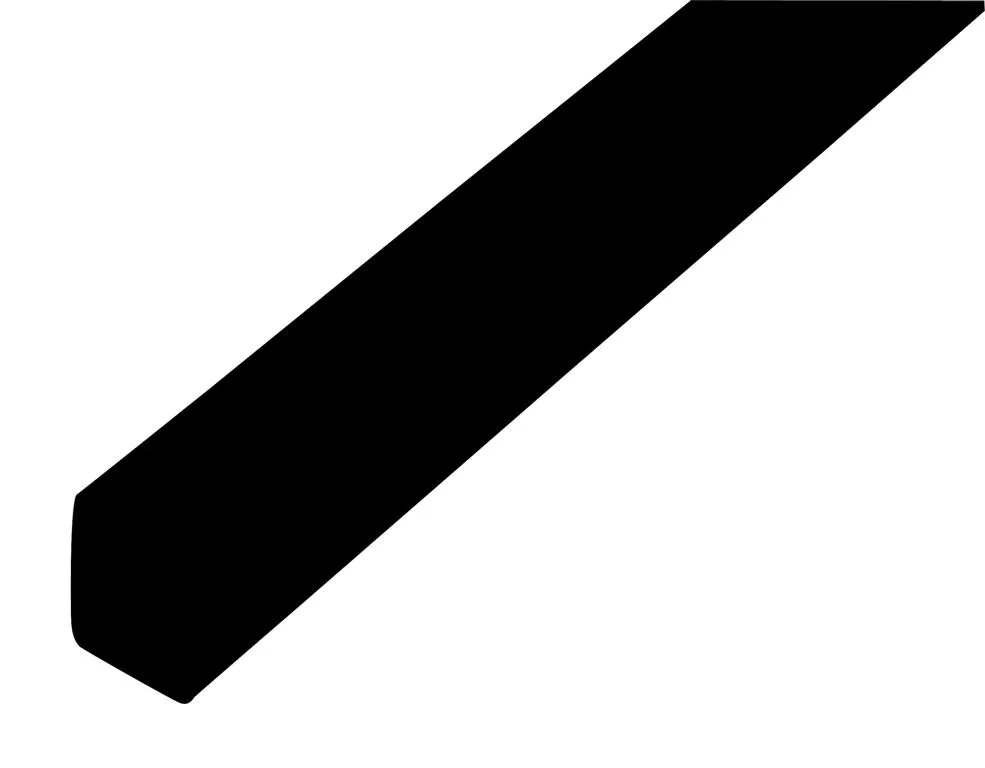 U-Profil Kunststoff schwarz