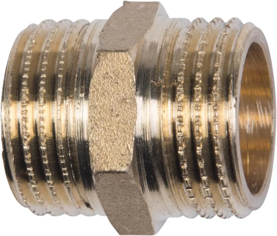 Messing Doppelnippel 11/4 (1)