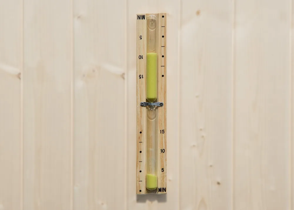 Sauna-Sanduhr drehbar