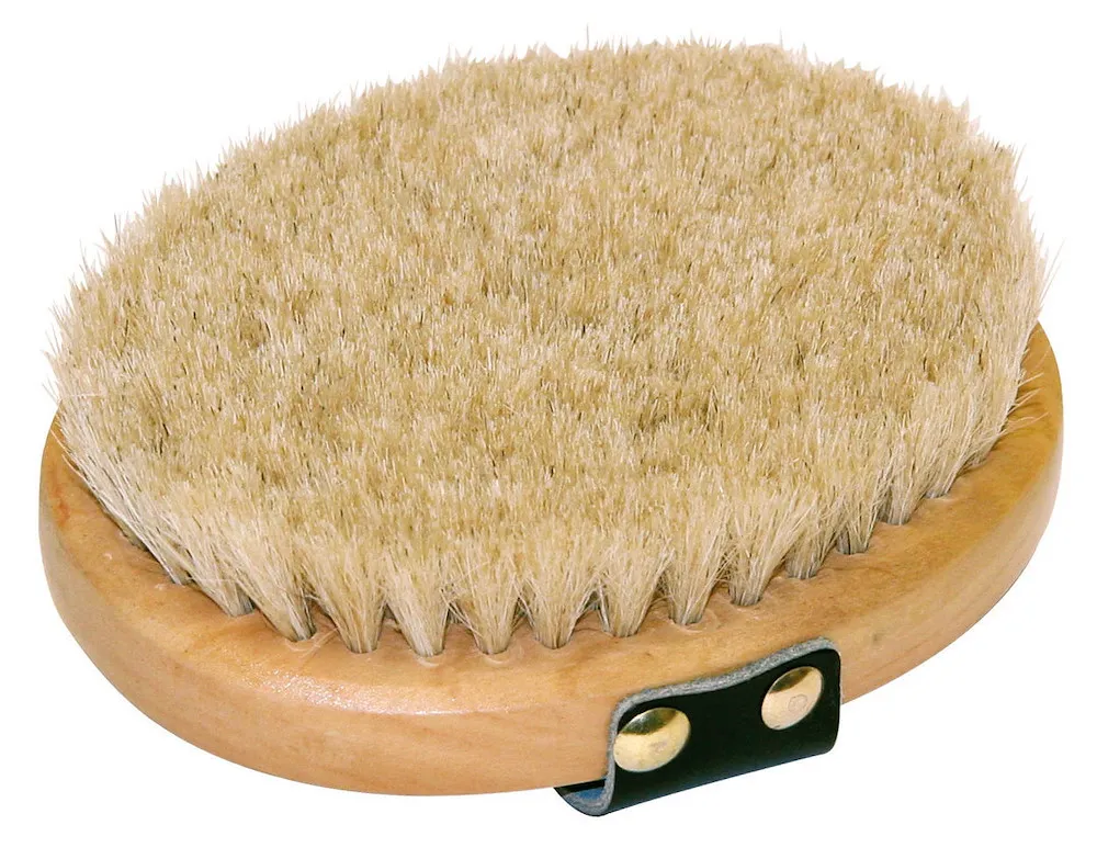 Schmuseb&uuml;rste m.Holzr&uuml;cken