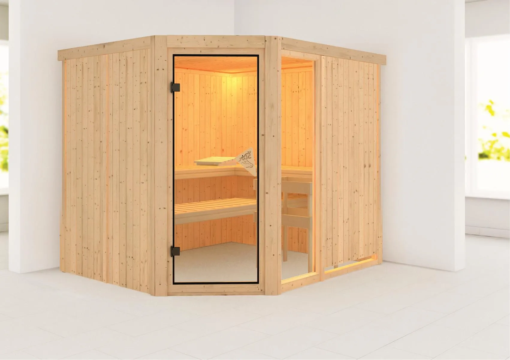 Sauna Fiona 3 Eck, o. Zub.