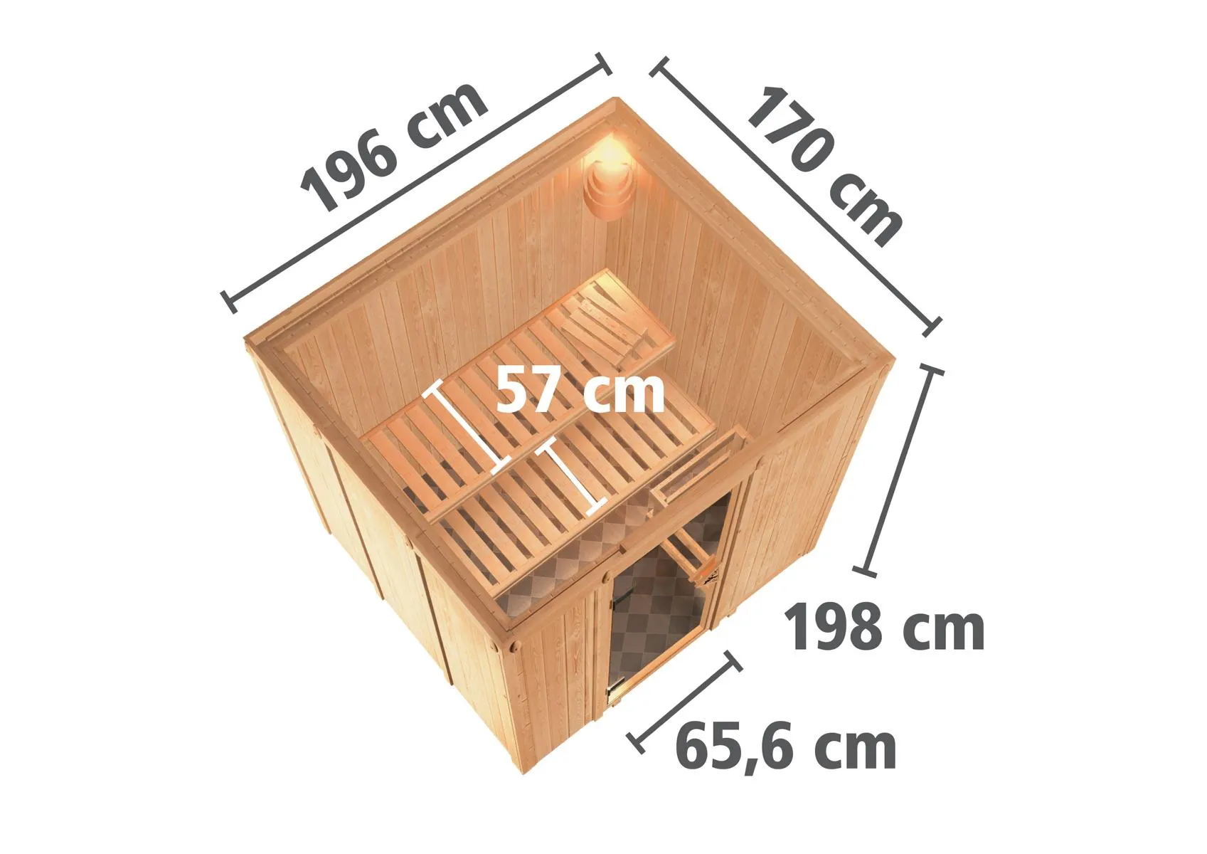 Sauna Daria Front o. Zub.