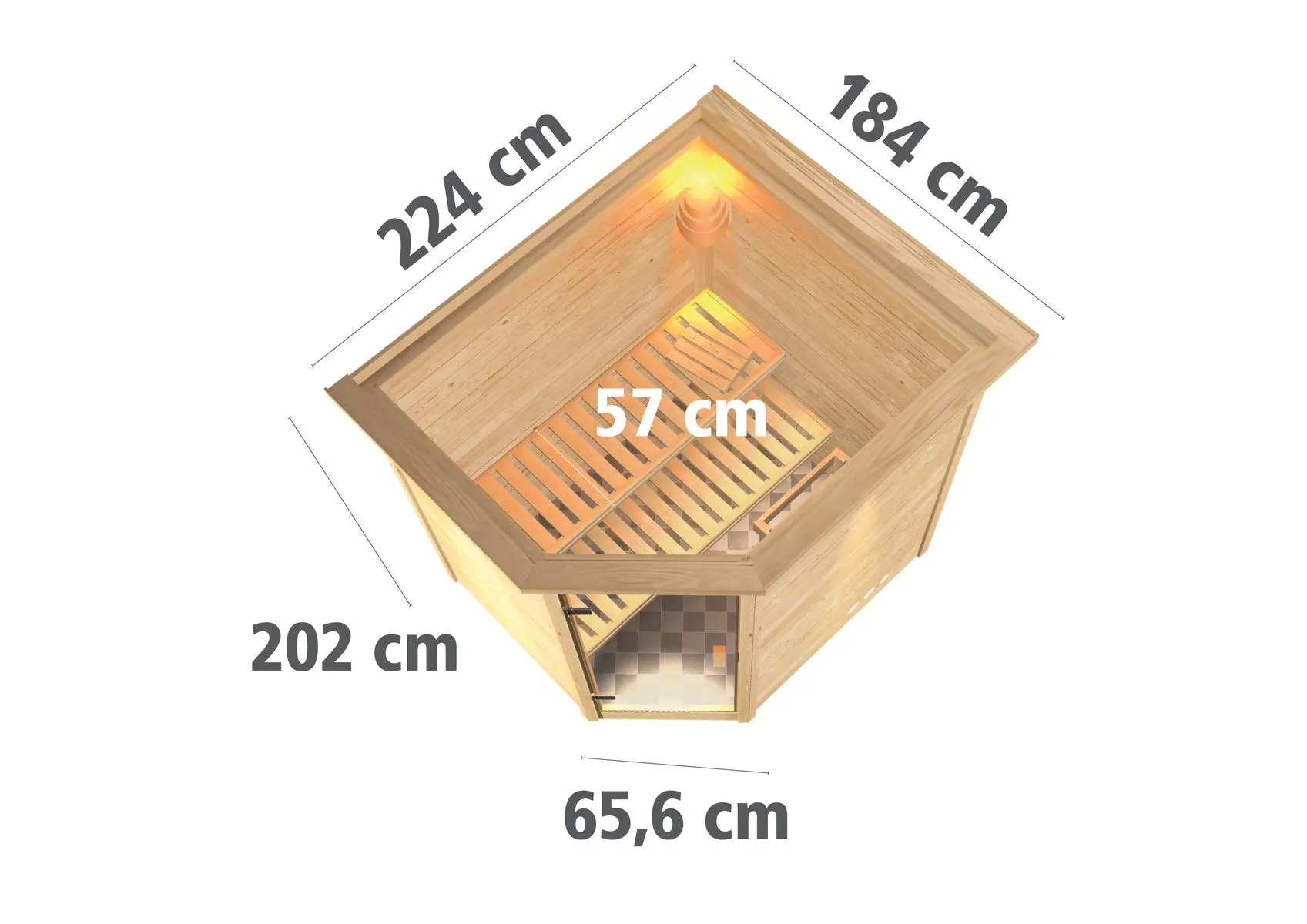 Sauna Mia Eck, o. Zub.
