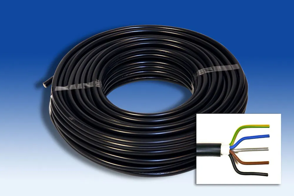 NYY-J 5G1,5 Kabel 25 m-Ring