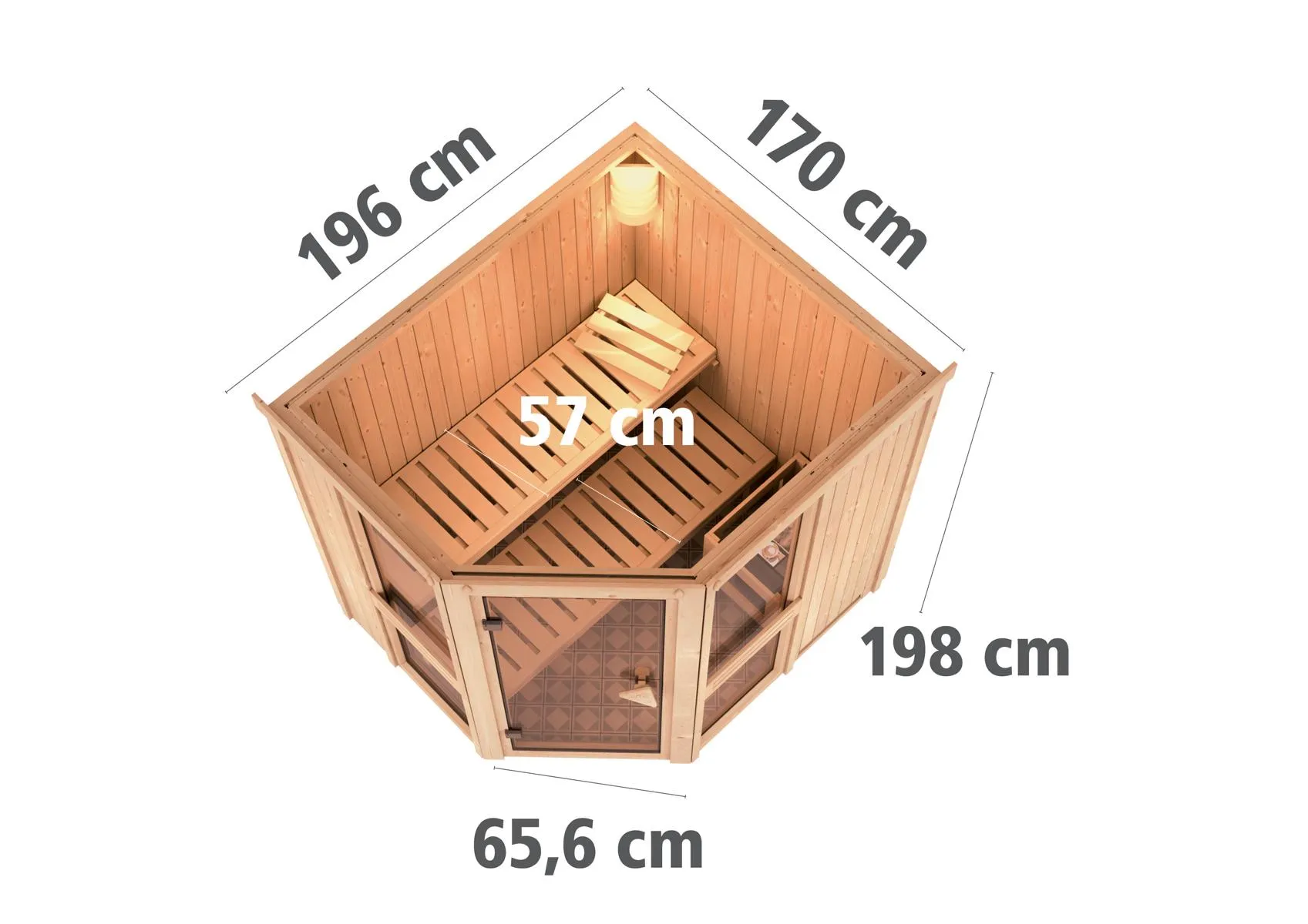 Sauna Amelia 1 Eck, o. Zub.