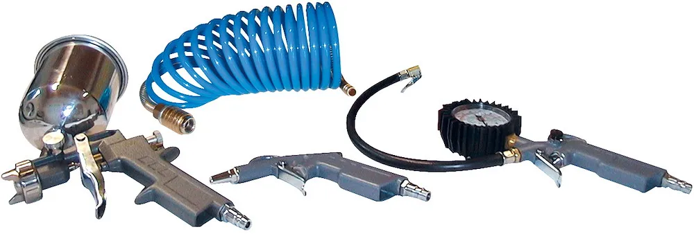 Druckluft-Set, 4tlg. (Metall)