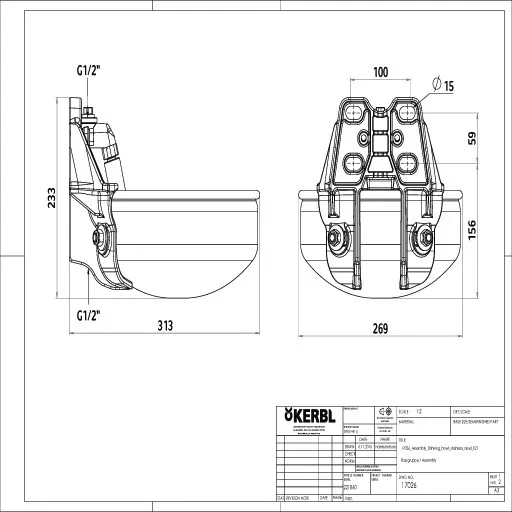Edelstahlbecken mit Rohrventil