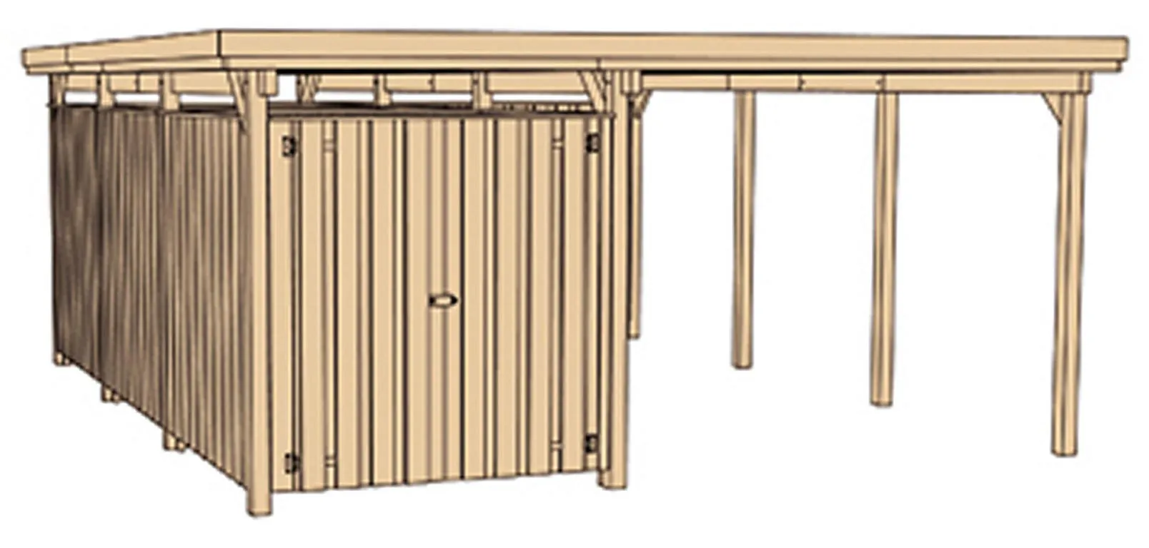 Carport 607 Gr. 3 inkl. GR xxl