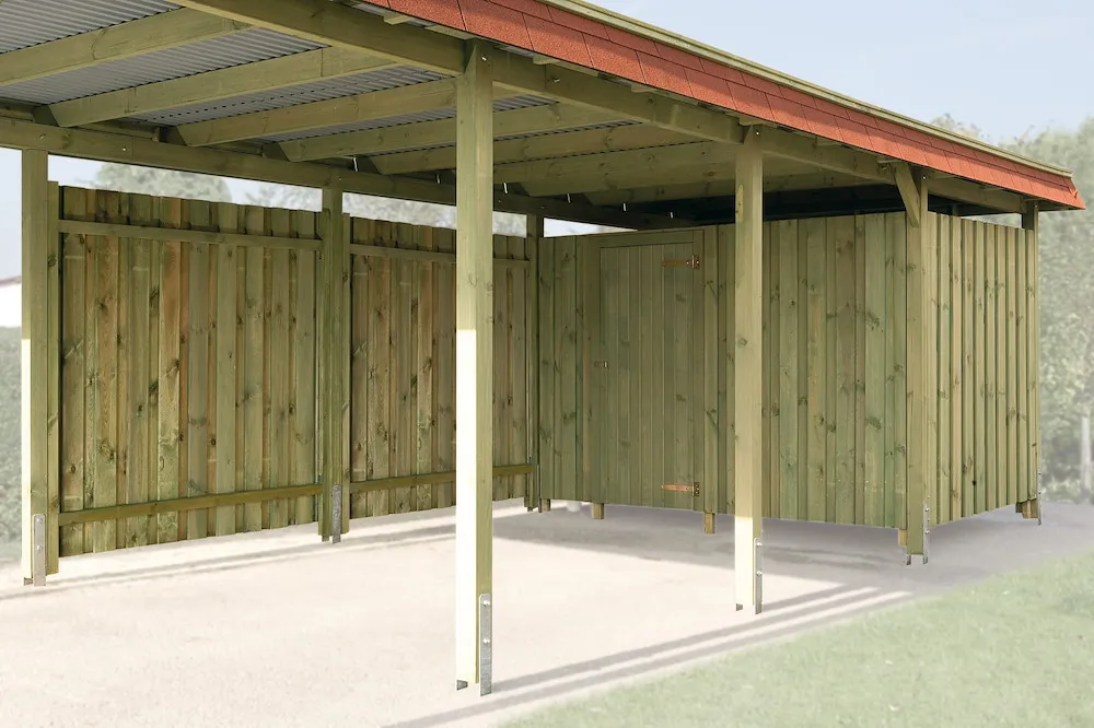 Ger&auml;teraum f&uuml;r Carports 20 mm