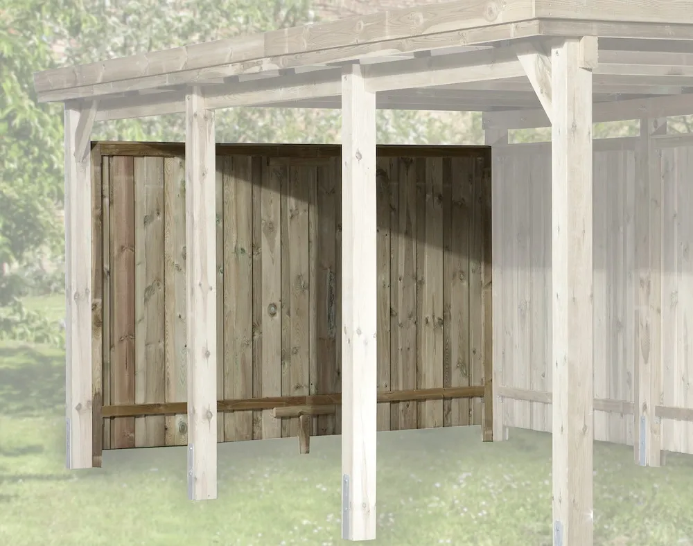 R&uuml;ckwand f&uuml;r Carports