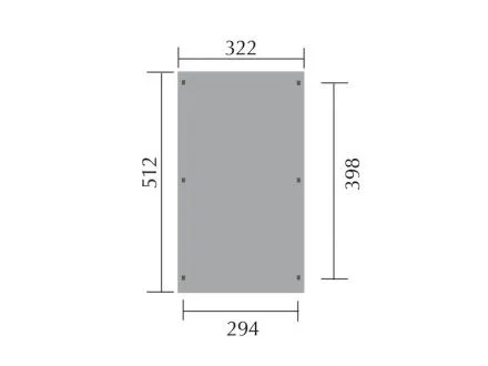 Flachdach-Carport 617 Gr. 1