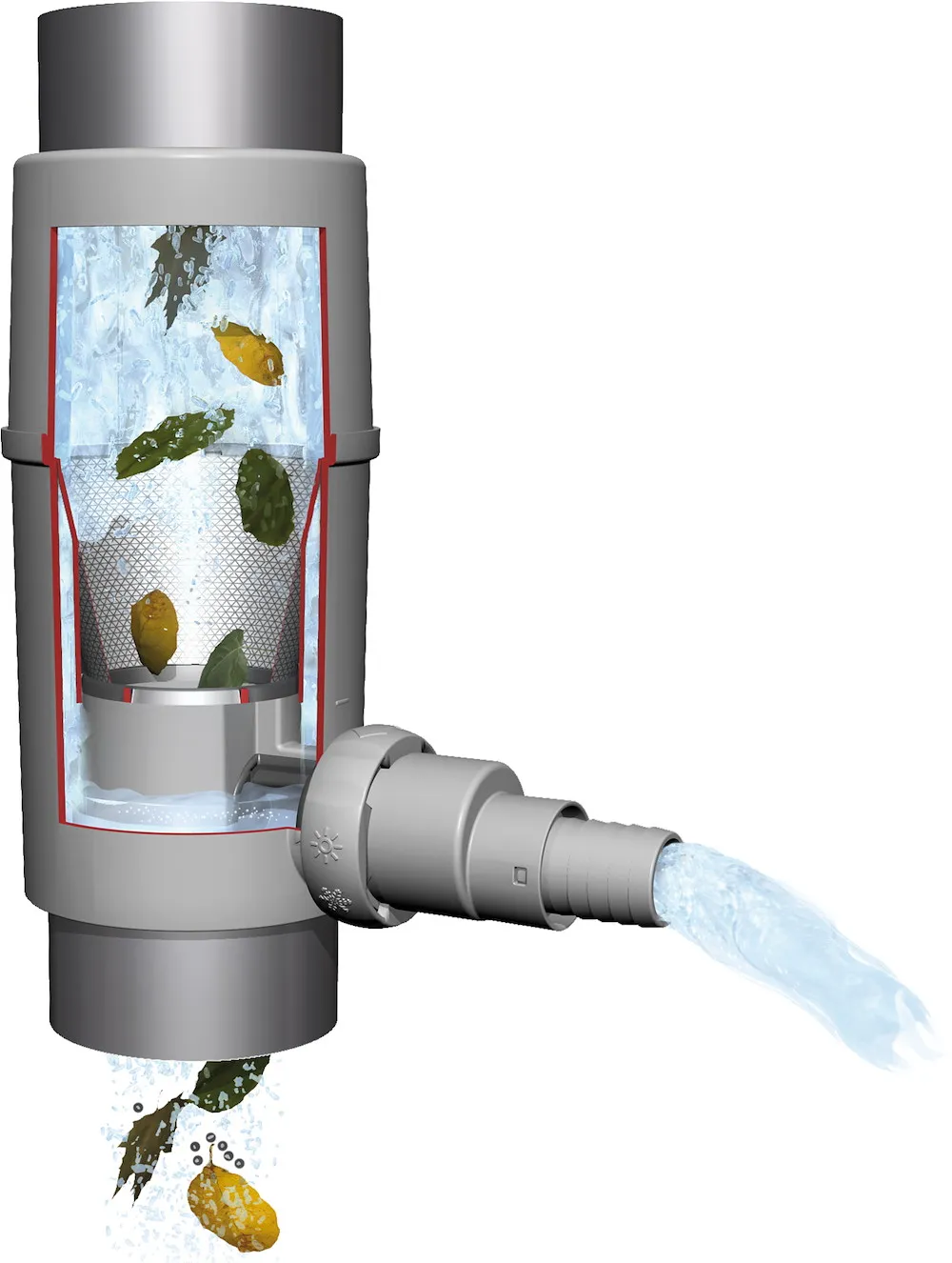 REGENDIEB PRO DN 100 grau,