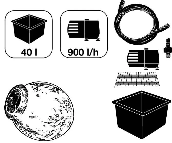 Springbrunnenset Orange,