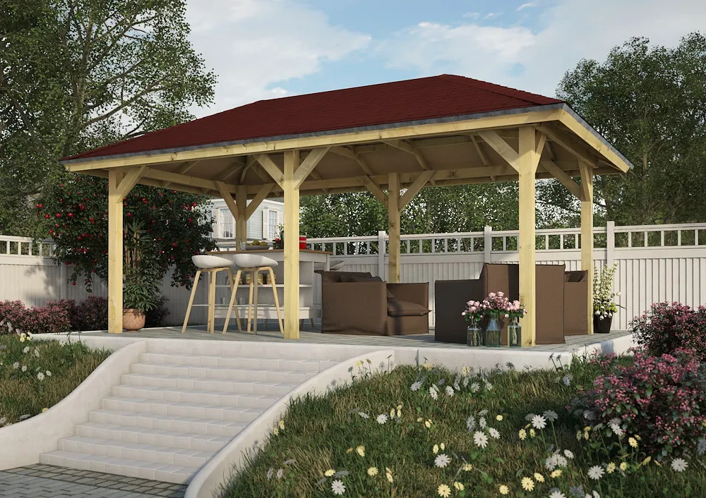 Pavillon Bergen 2, 265x517x290