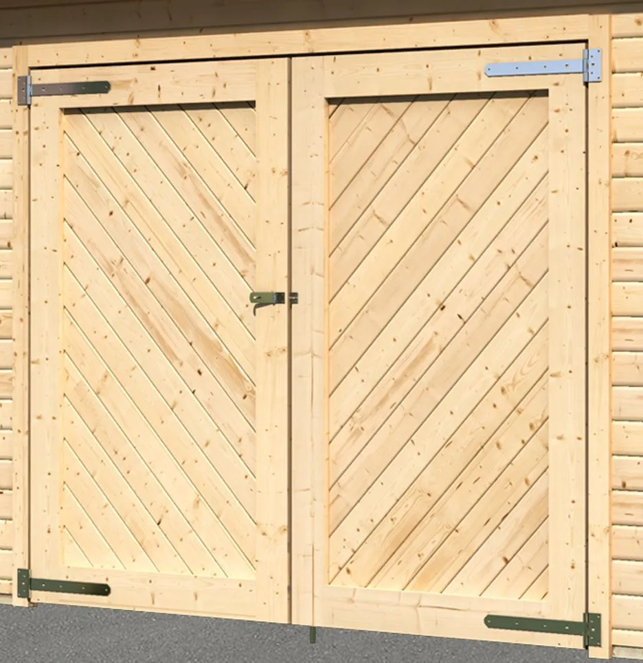 Blockhausgarage 40mm Satteld.