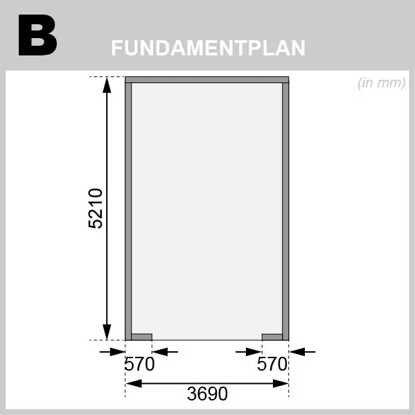 Blockhausgarage 40mm Satteld.