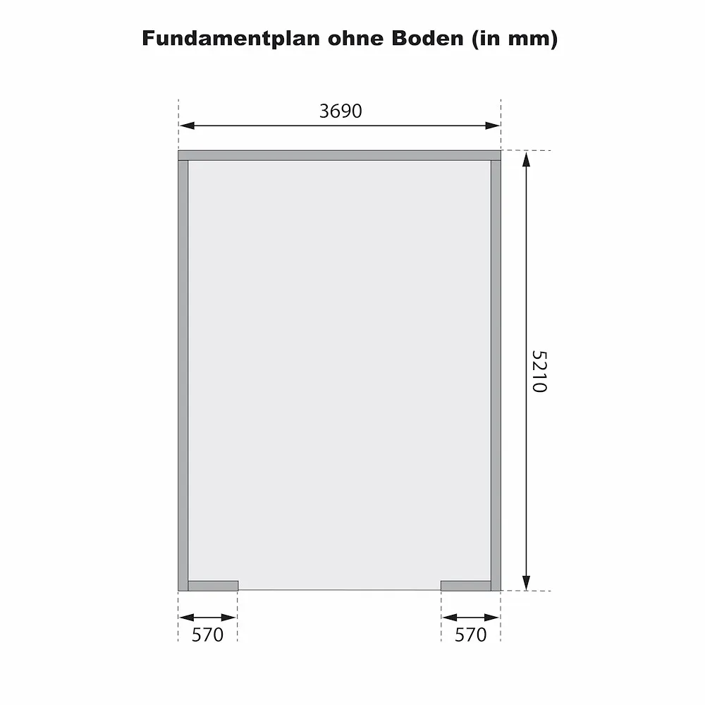 Blockhausgarage 40mm Satteld.