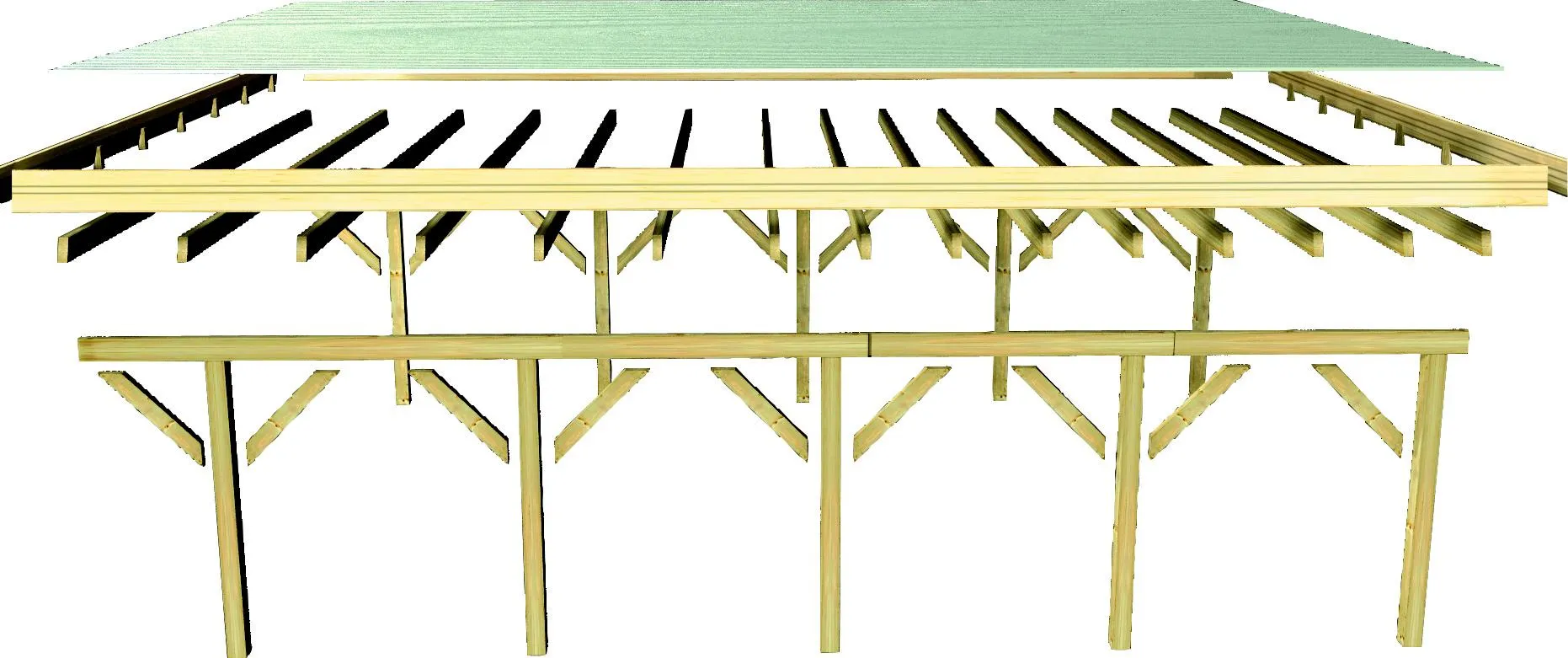 Carport doppelt Classic 1B