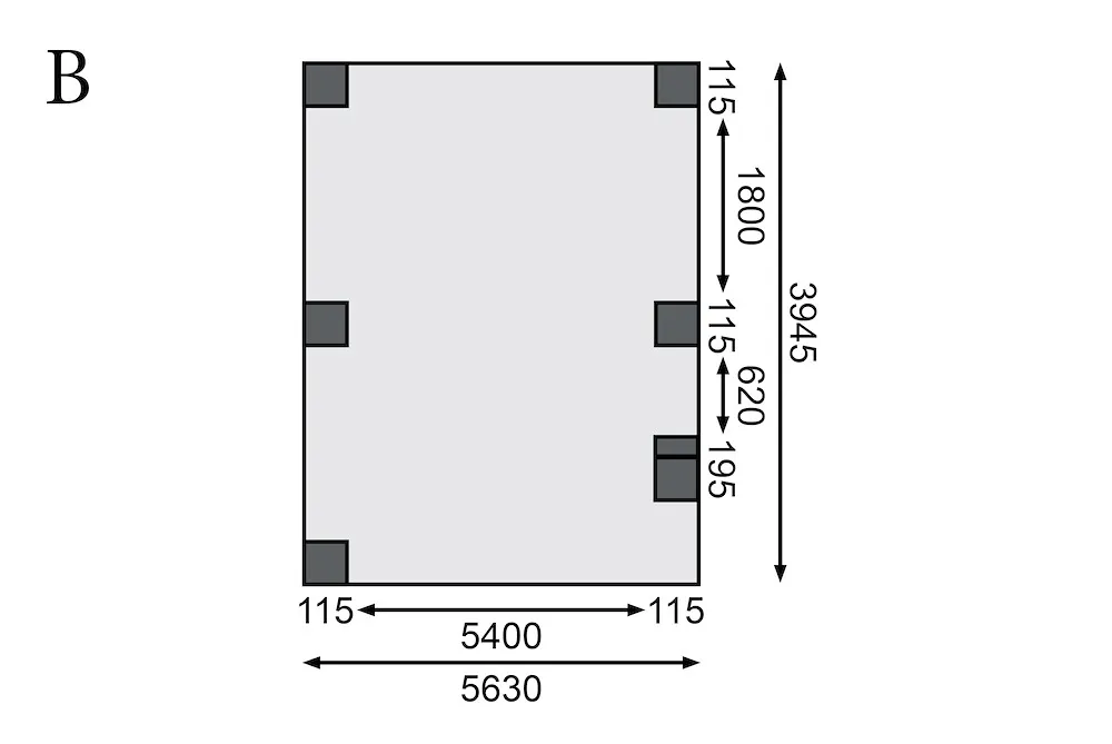Carport doppelt Classic 1B