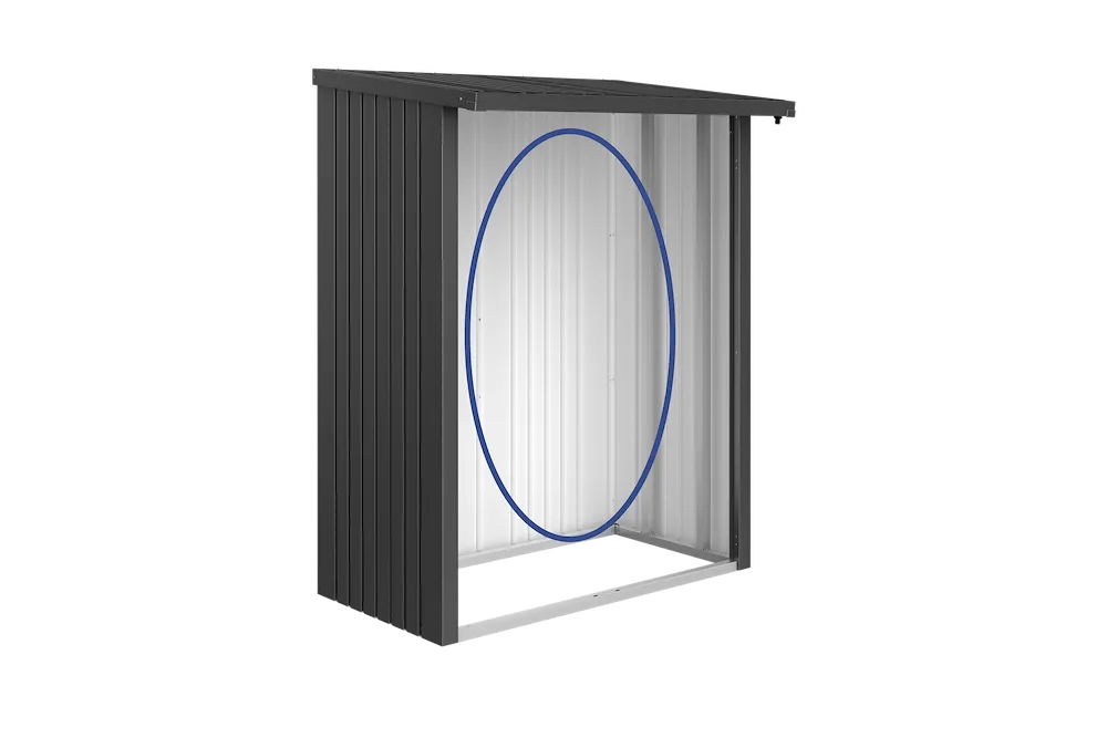 R&uuml;ckwand zu WS 150 dunkelgrau