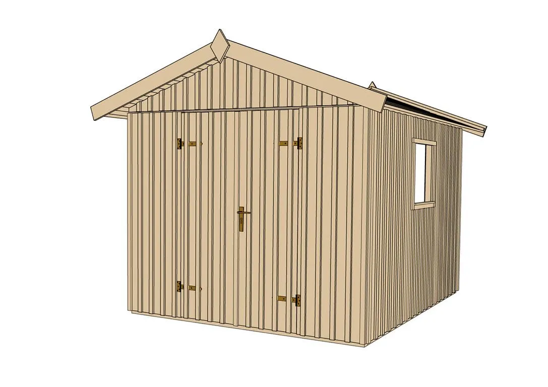 Schwedenhaus 3, natur, 16 mm