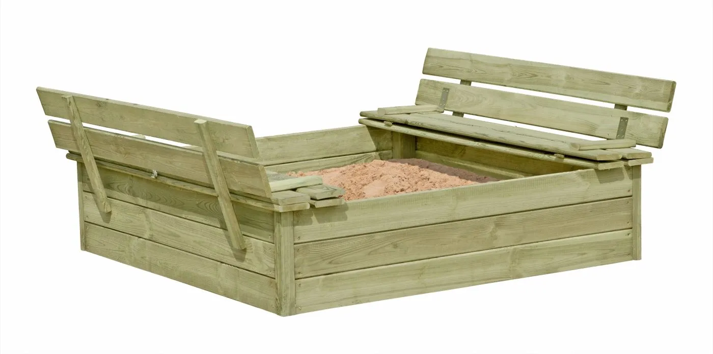 Sandkasten Kalle mit Bank und